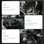 نمای نزدیک از صفحه نمایش دیجیتال ماکت نینجا H2R