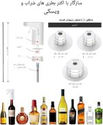 نصب آسان دستگاه سرو نوشیدنی روی بطری شیشهای